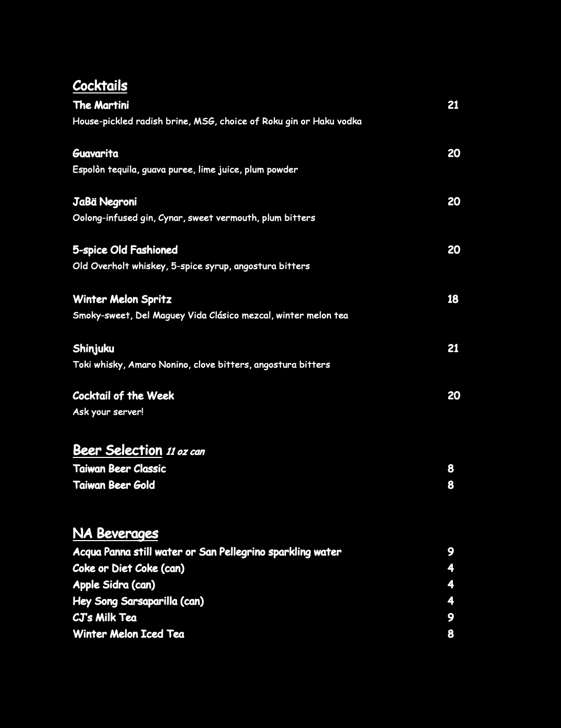 Jaba cocktail 4.28.26
